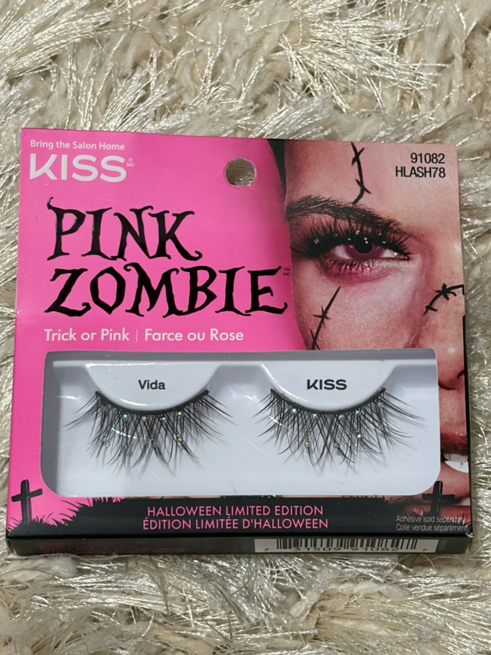 False Lashes Bundle with Pink Makeup Bag - New in Box